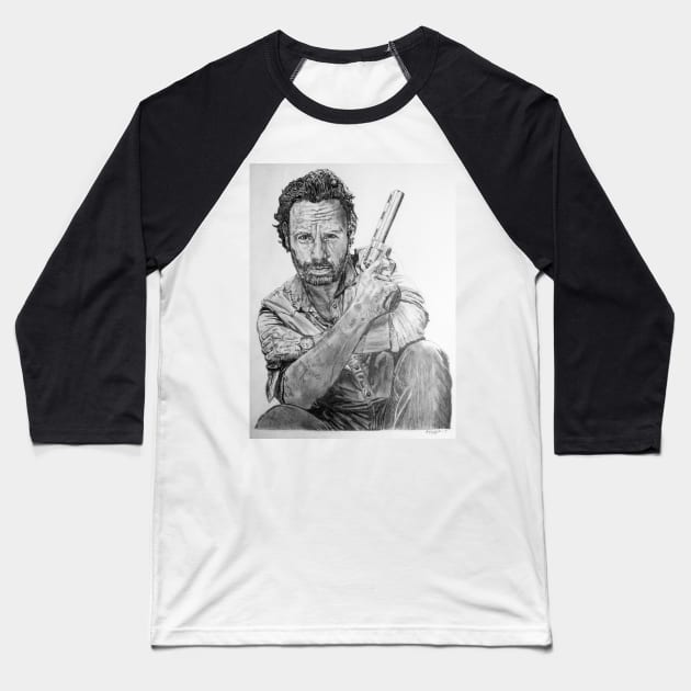 Rick Baseball T-Shirt by BryanWhipple